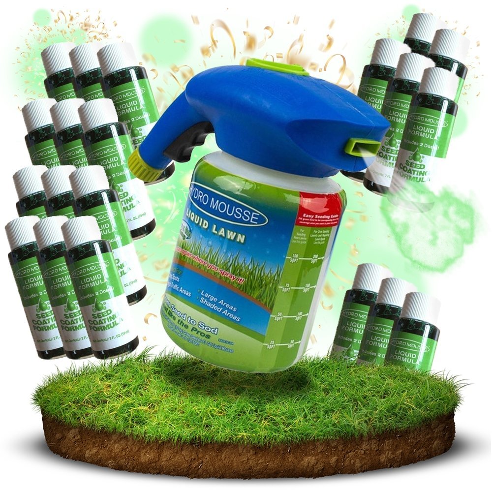 x20 Pack Liquid Formula +1 Sprayer Of HouseHold Seeding System Liquid Lawn Seed Spray - vzzhome