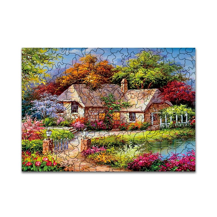Country House Wooden Jigsaw Puzzle
