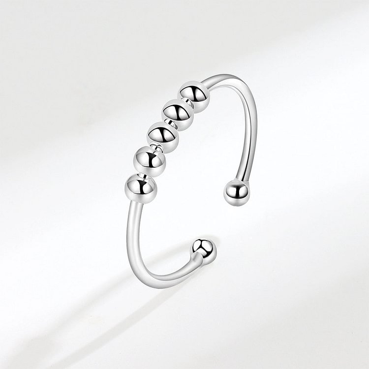 S925 Beads Fidget Ring