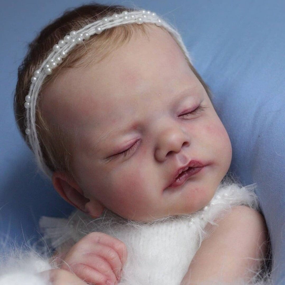 19" Cute Handmade Lifelike Asleep Reborn Toddlers Girl Doll George