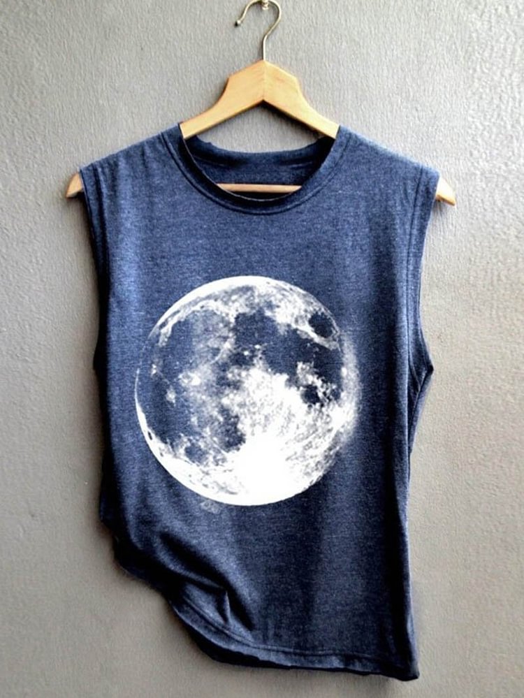 Earth Print Casual Vest-Mayoulove