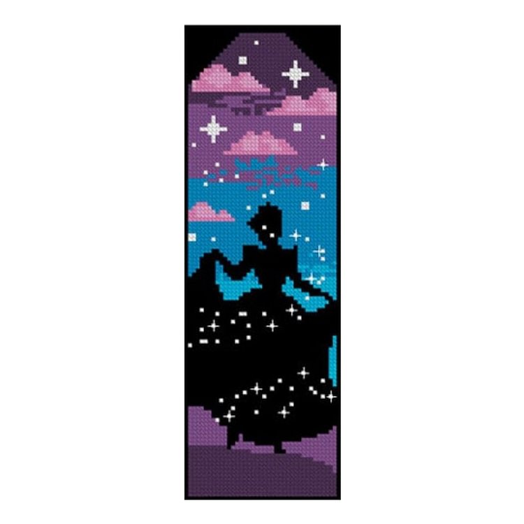 Night View Counted Cross Stitch Bookmarks Bookmarks Kits-18*6CM