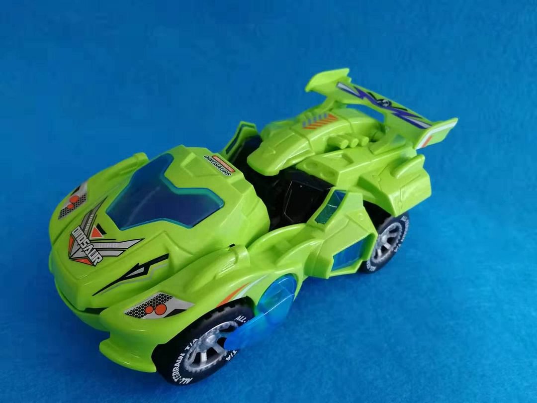 led dinosaur transformation car toy