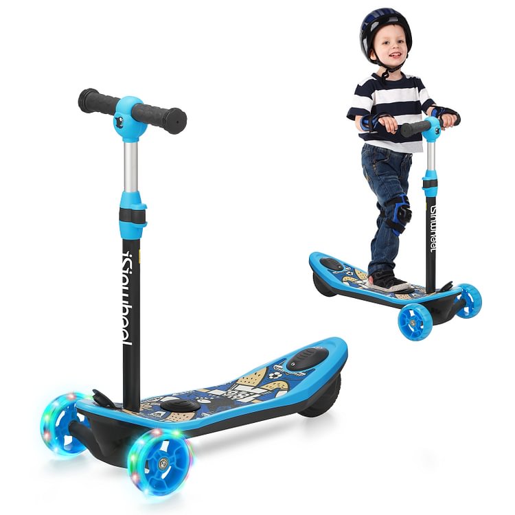 Mini Scooter 3 Wheels Kick Scooter Adjustable Height & Seat 3 in 1 for Girl Boy 