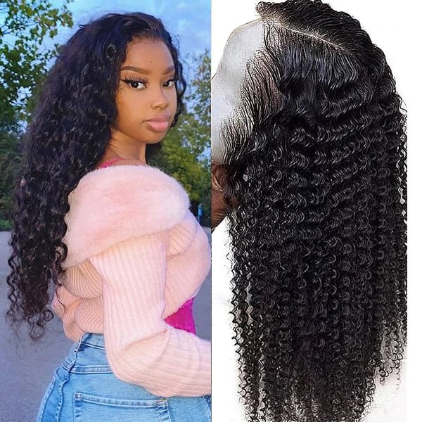 Swedish Ultra Thin Lace Wig丨10-30 Inches Black Curly Hair丨13×4×1 HD Lace Wig