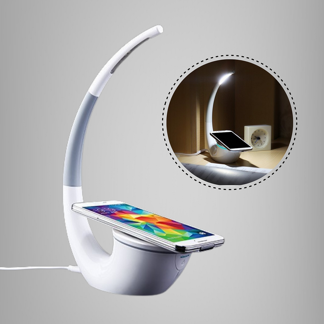 Minimalist Arch Wireless Charging Table Lamp - vzzhome