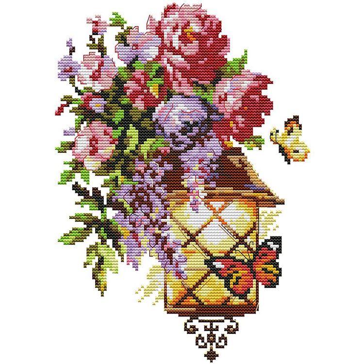 (14Ct/11Ct Counted/Stamped) Light Of Hope - Cross Stitch Kit 30*21CM