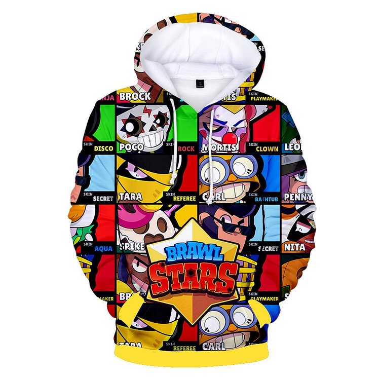 Brawl Stars All Characters  3D Hoodie-Mayoulove