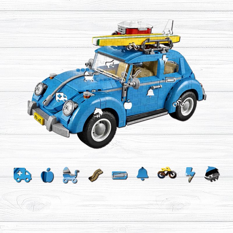 Volkswagen Beetle Wooden Puzzle-Ainnpuzzle