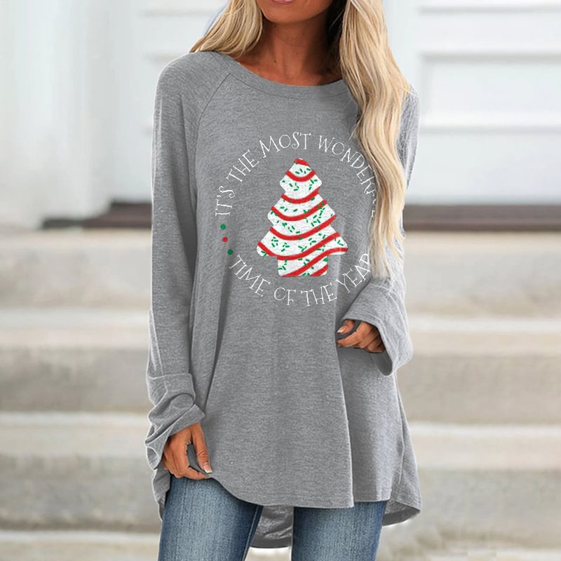 It's The Most Wonderful Time Of The Year Printed Loose T-shirt
