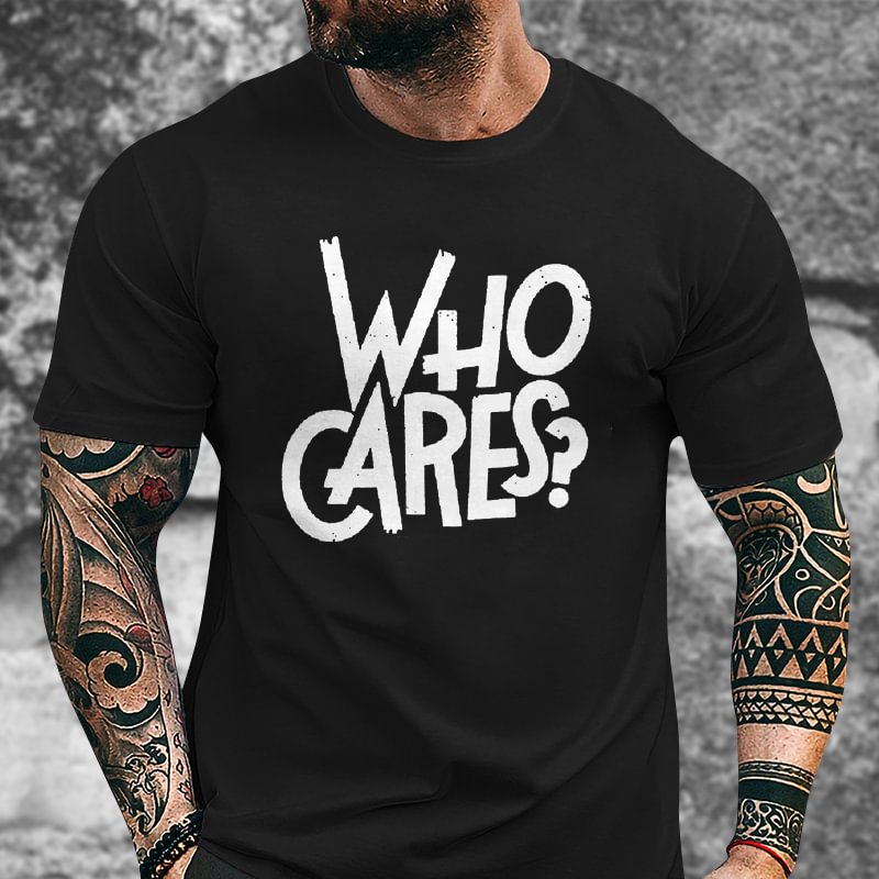 Livereid Who Cares Printed T-shirt - Livereid