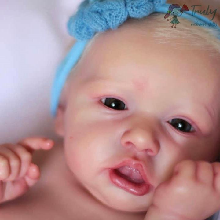 Reborn Silicone Newborn Baby Dolls 12 inch Realistic Sweet Reborn Baby Girl Doll Layla 2022 -Creativegiftss® - [product_tag]