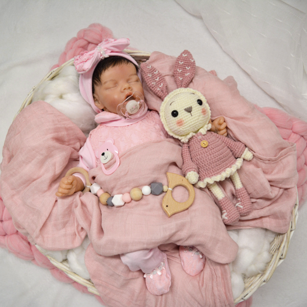 17 Inches Realistic Cute Silicone Reborn Baby Doll with Cute Name Elena Toy with Gift Box 2022 -Creativegiftss® - [product_tag]