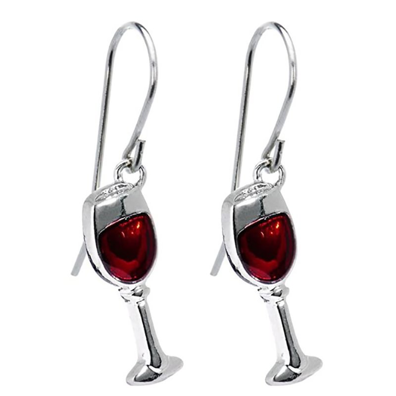 Innovative Wine Cup Party Banquet Earrings