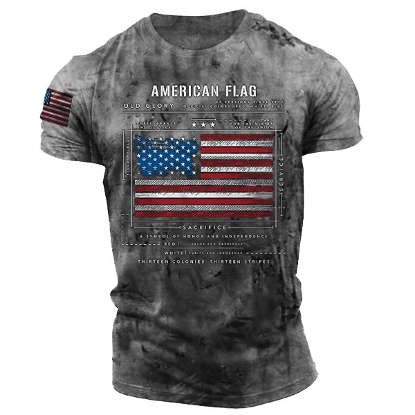 American Flag Print T-shirt / [viawink] /