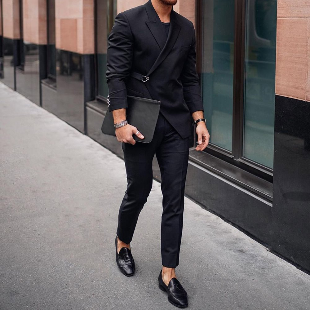 Tiboyz Outfits Black Classic Suit