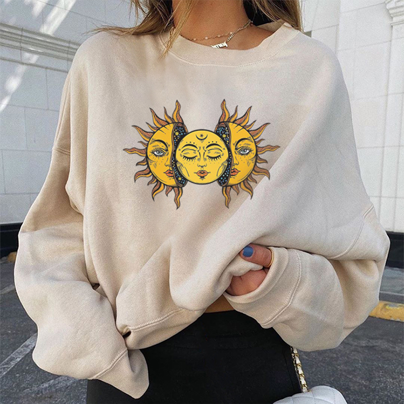   Designer fashion sun print casual sweatshirt - Neojana