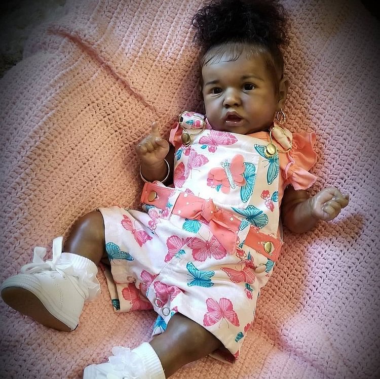  [Christmas Toys for Kids Sale] African American Newborn Silicone 20'' Truly Nicole Reborn Baby Doll Girl - Reborndollsshop.com®-Reborndollsshop®