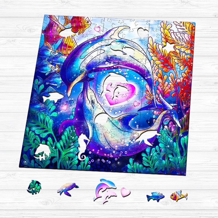 Love Under the Sea Wooden Puzzle