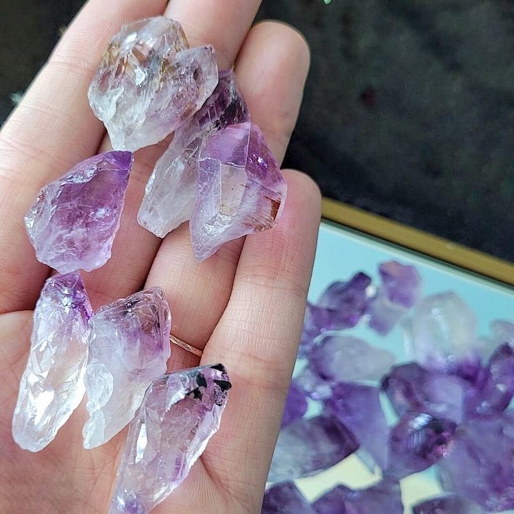 Dragons Tooth Amethyst Crystals-Mayoulove