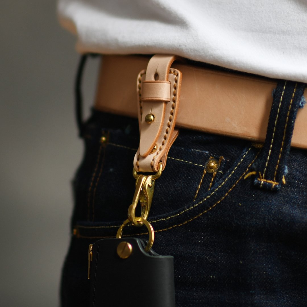 Belt Leather Keychain