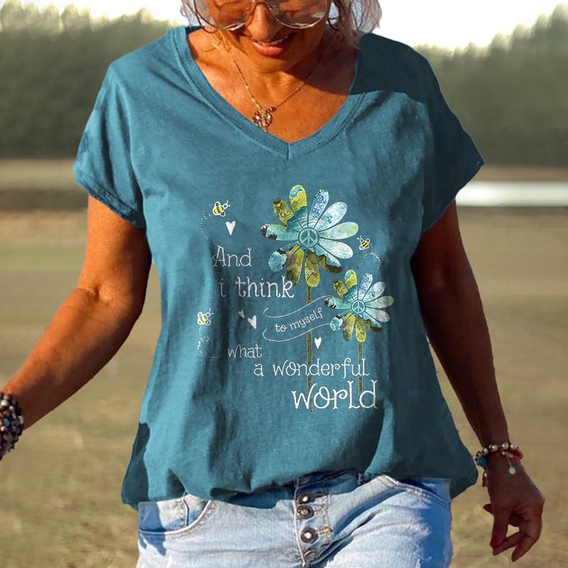 And I Think To Myself What A Wonderful World Graphic Tees