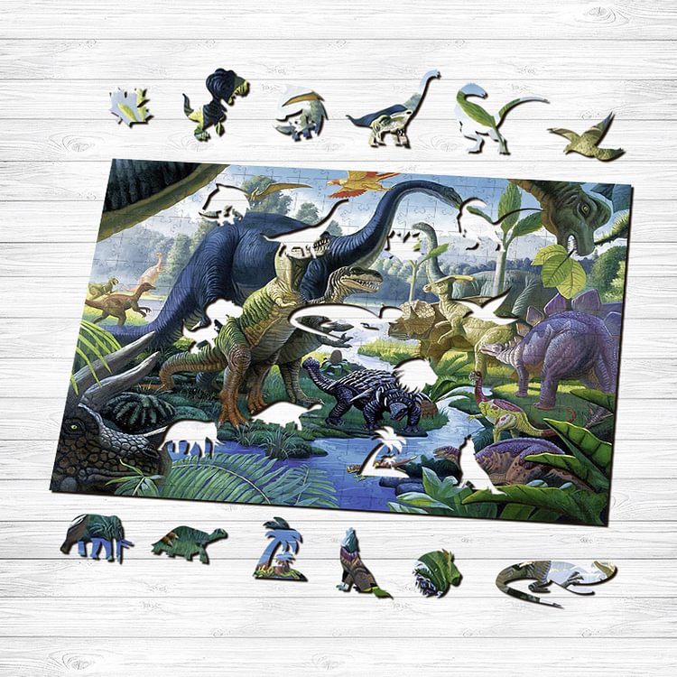 Dinosaurs World Wooden Puzzle