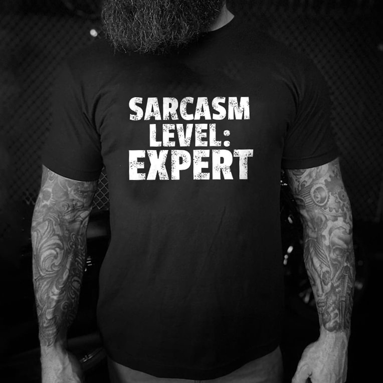 Livereid Sarcasm Level: Expert Casual T-shirt - Livereid