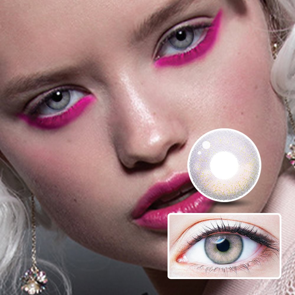 NEBULALENS Milky Way Berry Yearly Prescription Colored Contact Lenses NEBULALENS
