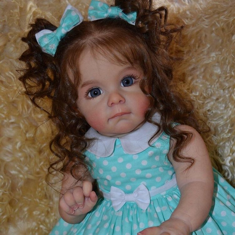  [Adorable Twins]22'' Realistic Beautiful Reborn Toddler Baby Doll Girl Named Reign and Laura - Reborndollsshop.com®-Reborndollsshop®