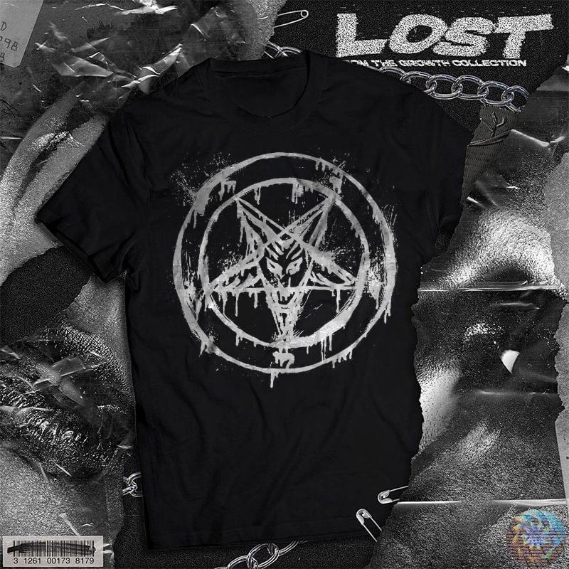 UPRANDY Devil print black T-shirt designer -  UPRANDY