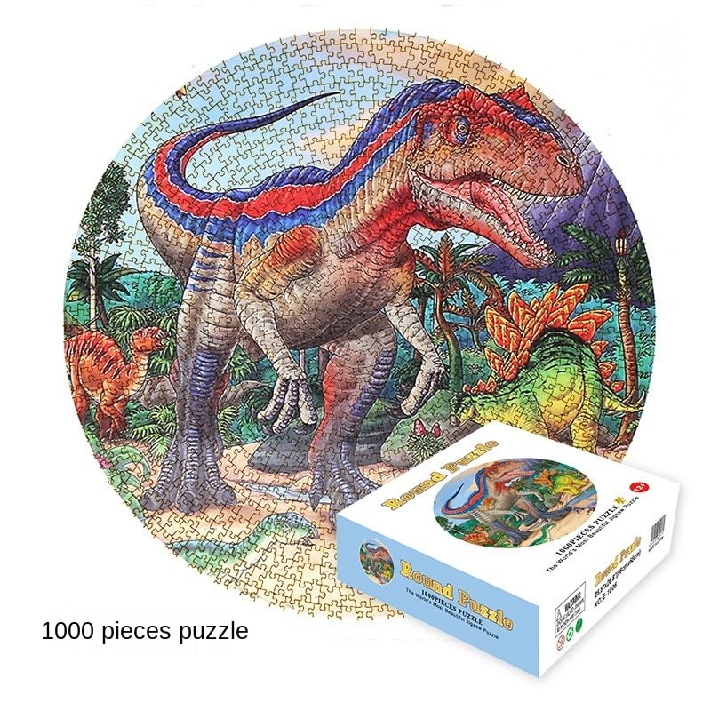 Puzzle 1000 Pieces Round Thousand Colors Rainbow 12 Constellation Puzzle Pressure Reduction Puzzle Toy - vzzhome