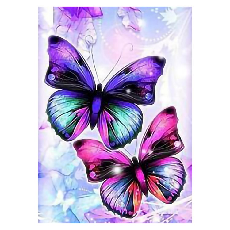(11Ct Counted/Stamped) Butterfly - Cross Stitch Kit 40*50CM