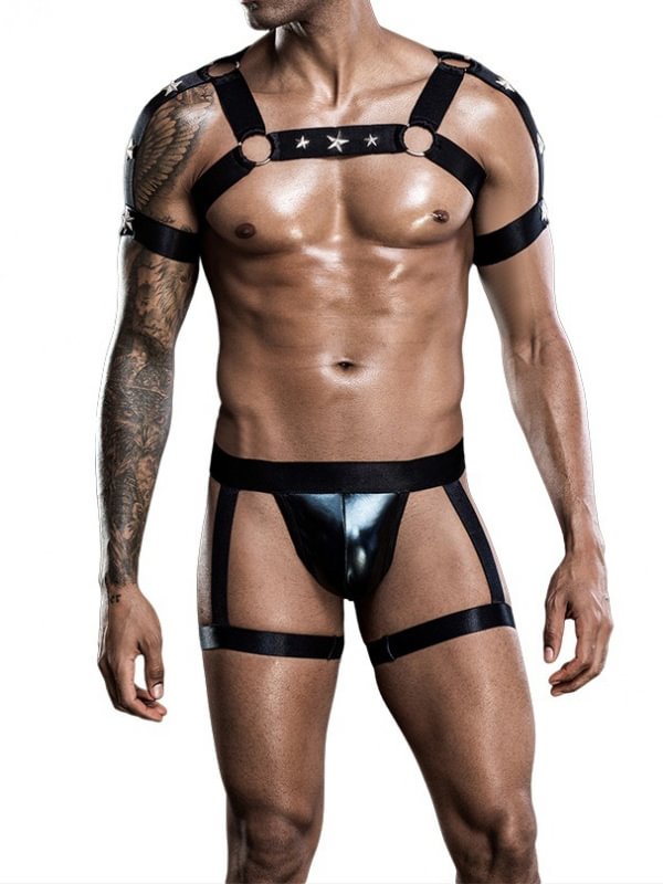Men's Underwear Uniform Design Bandage Style Lingerie-Icossi