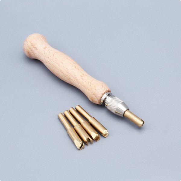 Brass Line Groove Creaser & Shaper for Leathercraft