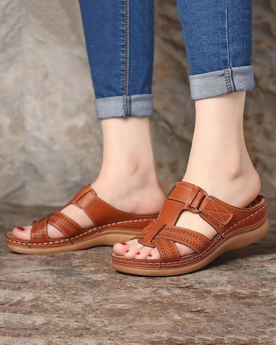 Summer Casual Vintage Wedge Platform Ladies Sandals