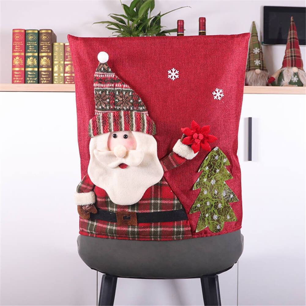 Christmas Chair Covers Dining Room Chair Back Covers