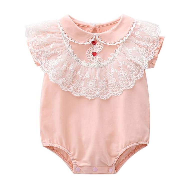  Lace Collar Pink Jumpsuit Clothes Accessories for 20''-22'' Reborn Baby - Reborndollsshop.com-Reborndollsshop®