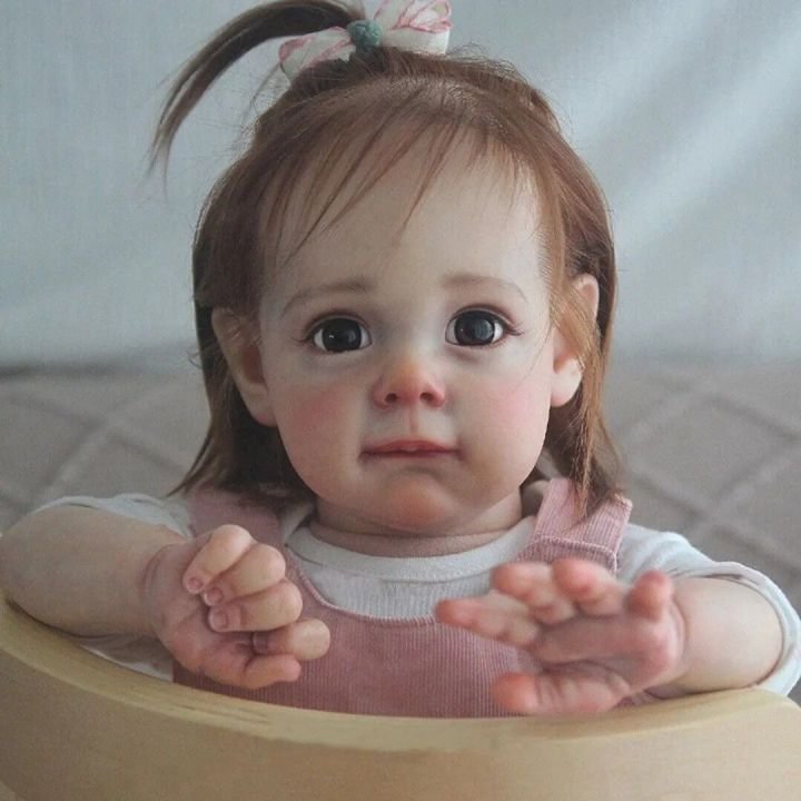 17" Lifelike Reborn Baby Doll Girl Suzanne,Soft Weighted Body Doll Set Gift for Kids