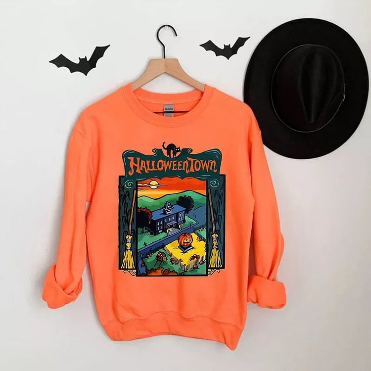 Halloween Town College Crew Sweatshirt