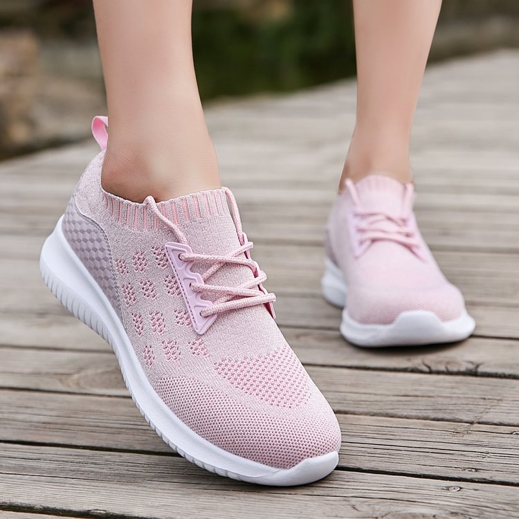 Women's Breathable Lace Up Casual Sneakers
