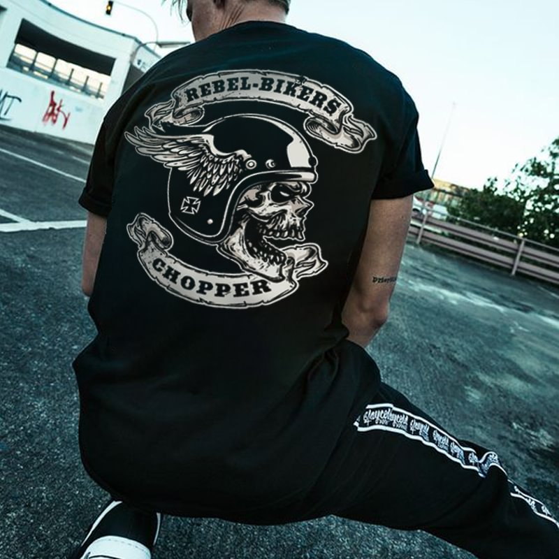UPRANDY Rebel-Bikers Chopper Printed Men's T-shirt -  UPRANDY