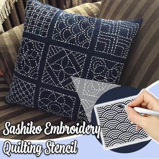 Sashiko Embroidery Quilting Stencil