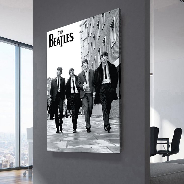 The Beatles In London Canvas Wall Art