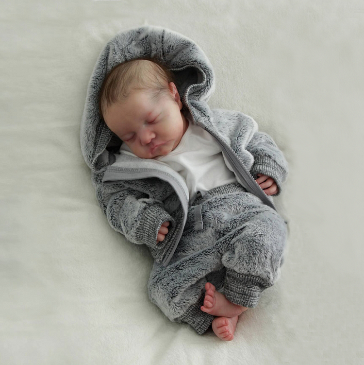  [Doll with Heartbeat & Coos] 20'' Truly Sike Newborn Reborn Toddler Baby Doll Boy, Lifelike Soft Sleeping Silicone Doll - Reborndollsshop.com-Reborndollsshop®