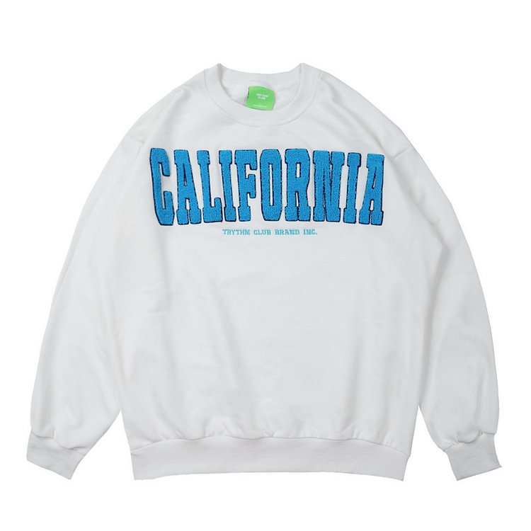 California Pattern Embroidery Sweatshirt - CODLINS - codlins.com