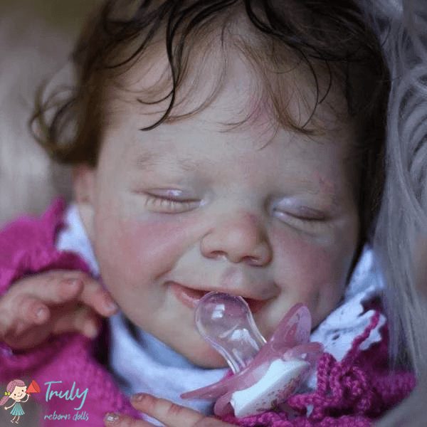 Realistic Sweet 15'' Amiyah Realistic Reborn Baby Girl with “Heartbeat” and Sound