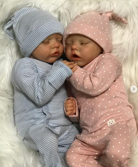 17" Sweet Sleeping Dreams Reborn Twins Boy and Girl Maren and Emmarie Truly Baby Toy, Birthday Gift -Creativegiftss® - [product_tag]