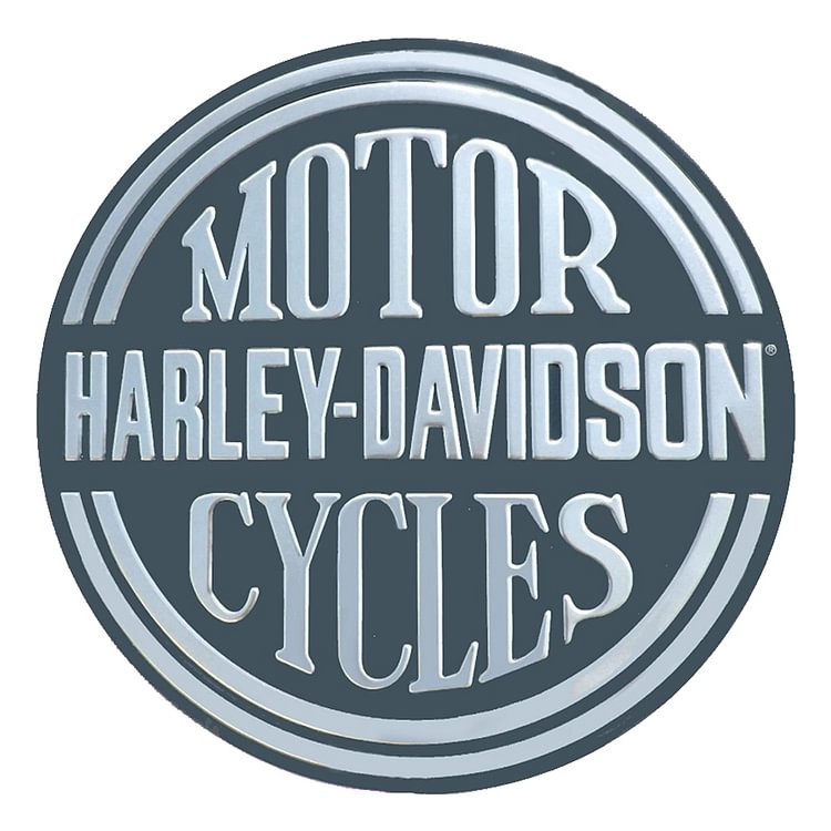 Harley Davidson Motorcycles - Round Vintage Tin Signs/Wooden Signs - 30x30cm