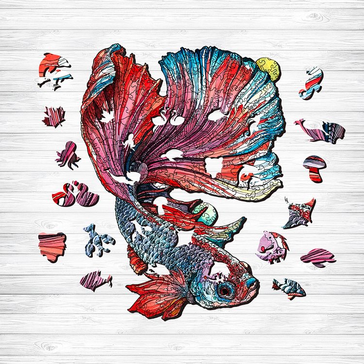 Colorful Fish Wooden Jigsaw Puzzle